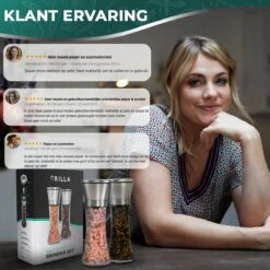 Peper En Zoutmolen Set - RVS Zout En Peperstel - Zoutvaatje En Pepermolen - 2 In 1 13 Peper En Zoutmolen Set - RVS Zout En Peperstel - Zoutvaatje En Pepermolen - 2 In 1 -Kookgerei Serviesgoed Winkel 1200x1200 97