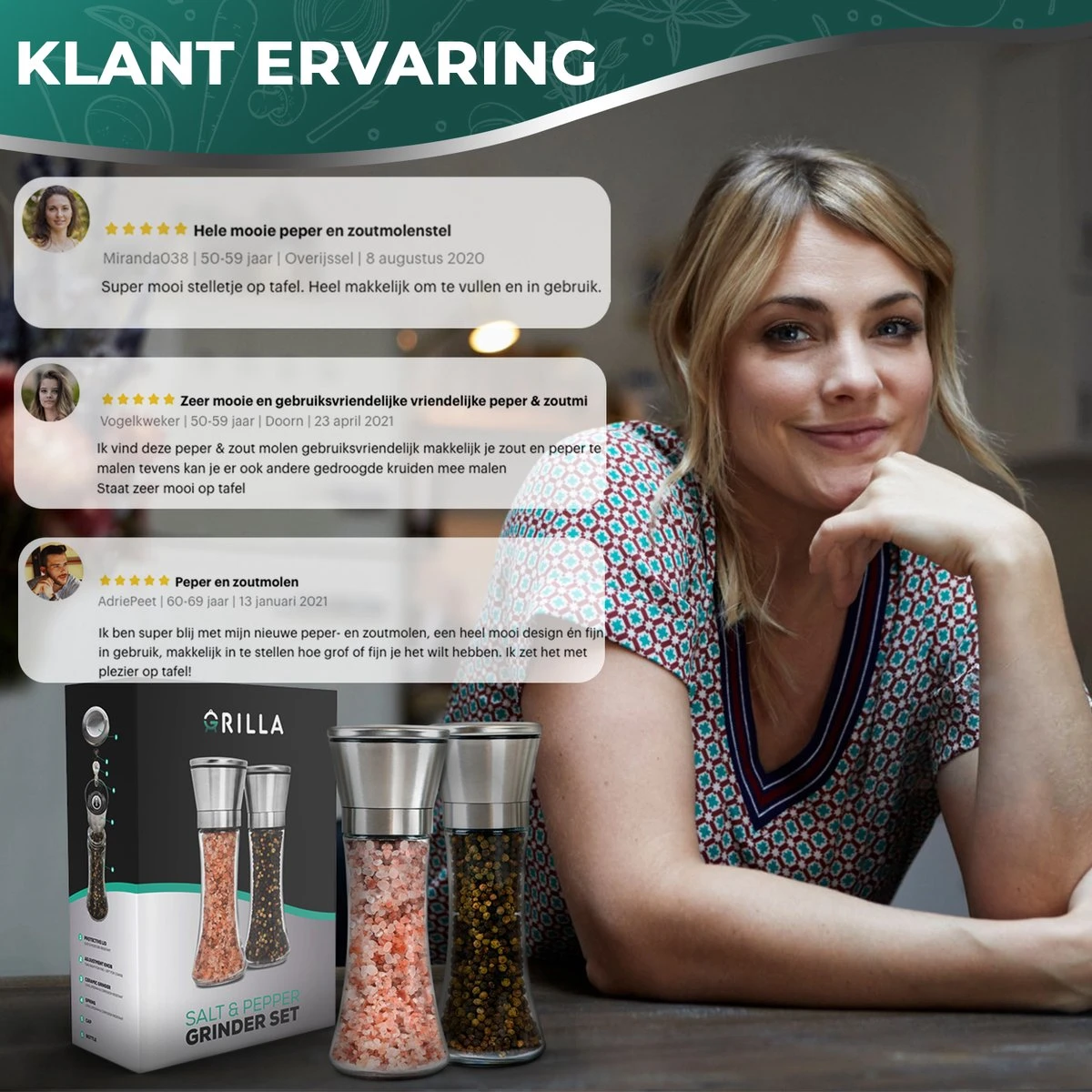 Peper En Zoutmolen Set - RVS Zout En Peperstel - Zoutvaatje En Pepermolen - 2 In 1 7 Peper En Zoutmolen Set - RVS Zout En Peperstel - Zoutvaatje En Pepermolen - 2 In 1 - Afbeelding 7