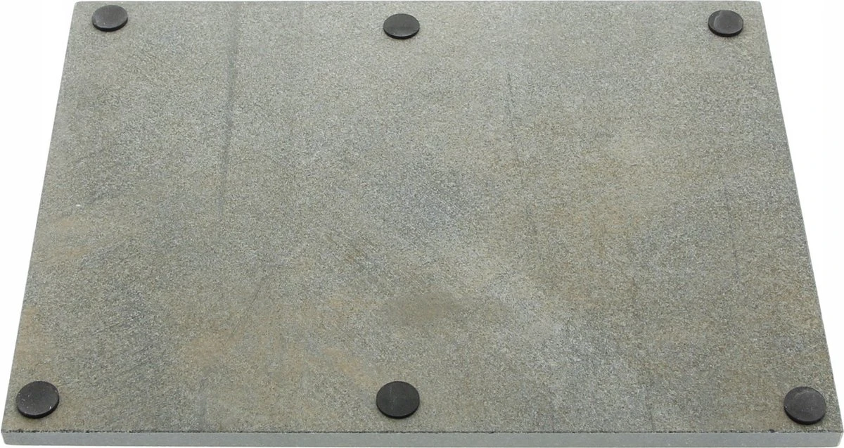 Marmeren Snijplank - Serveersteen - 30 X 40 Cm - Anti-slip Voetjes - Zwart 2 Marmeren Snijplank - Serveersteen - 30 X 40 Cm - Anti-slip Voetjes - Zwart - Afbeelding 2