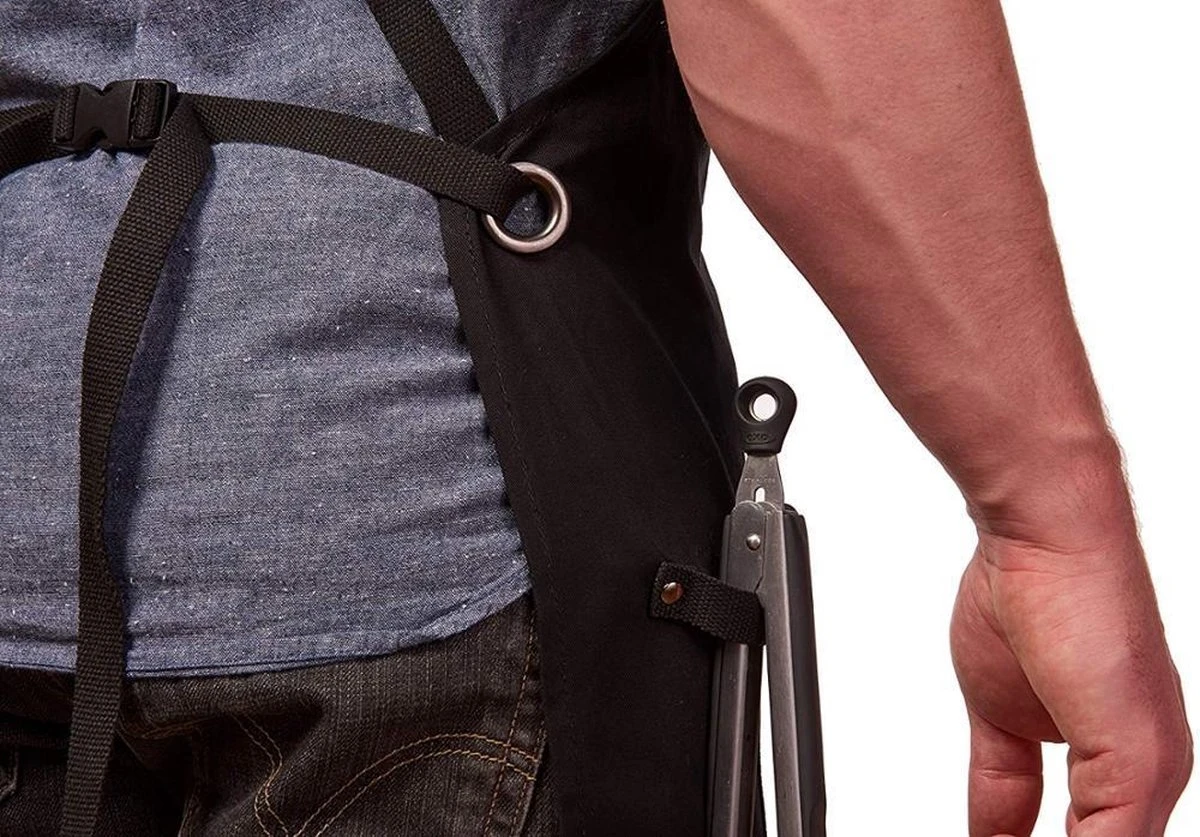 BBQ Schort - Professioneel - Schort - Zwart - Keukenschort - Kwaliteit - Garantie - 68 Cm X 86 Cm 2 BBQ Schort - Professioneel - Schort - Zwart - Keukenschort - Kwaliteit - Garantie - 68 Cm X 86 Cm - Afbeelding 2