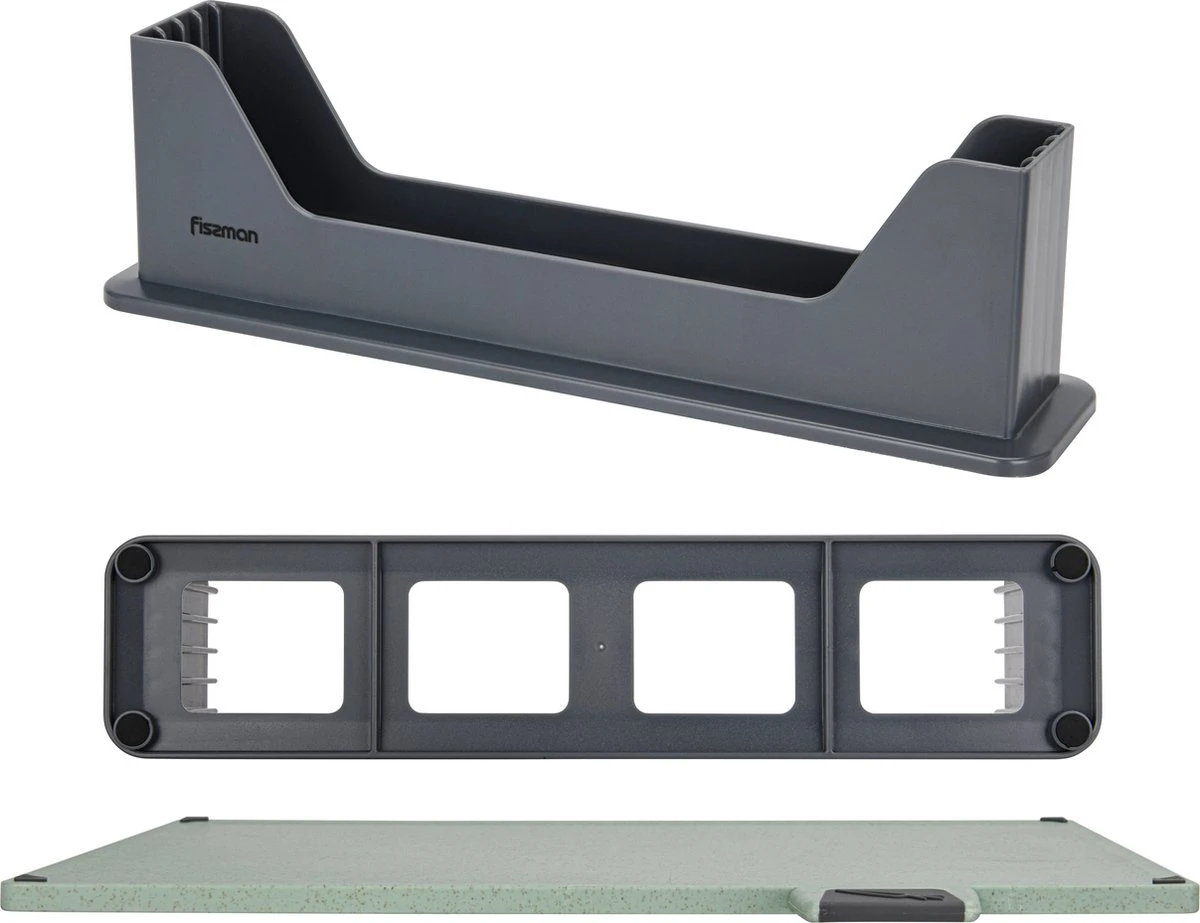 Fissman Luxe Index Snijplankenset - Met Houder - 4 Stuks - 30x22.5cm 4 Fissman Luxe Index Snijplankenset - Met Houder - 4 Stuks - 30x22.5cm - Afbeelding 4