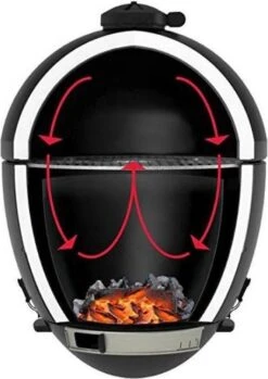 Apache Grill 21 Inch Kamado BBQ Egg | Houtskool | Zwart | Ø 50cm Grill Oppervlak | Dubbelwandig & Geïsoleerd -Kookgerei Serviesgoed Winkel 849x1200 1