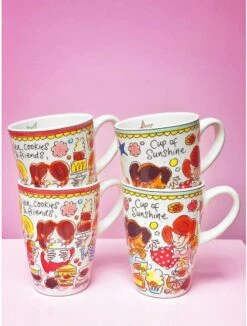 Blond Amsterdam Even Bijkletsen Beker XL 500 Ml - Mint Rand 9 Blond Amsterdam Even Bijkletsen Beker XL 500 Ml - Mint Rand -Kookgerei Serviesgoed Winkel 910x1200